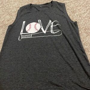 Ladies baseball tank top “LOVE” size L